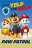 Three Paw Patrol characters are shown in the foreground against a blue sky and tan ground. Text is displayed above and below the characters. Anteprima dell’immagine prodotto
