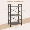 Libreria KOMFOTTEU, scaffale a 3 ripiani con struttura in Anteprima dell’immagine prodotto 6