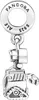 A silver Pandora charm shaped like the character Wall-E. Podgląd zdjęcia produktu