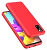 A red phone case is shown on a white background, with the phone screen visible underneath. Produktbild-Vorschau