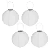 4er Set Solar LED Lampion Party Garten Laterne Weiß ø 20cm Produktbild-Vorschau 1