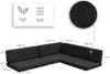 Palettenkissen, Palletenpolster, Gartenkissen, PFBG (3X Set Produktbild-Vorschau 3