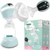 A collage of a Neno Angelo electric breast pump and its packaging, showing different angles and features. Podgląd zdjęcia produktu