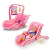 BABY born Babyschale Pink mit Tragegriff & Sicherheitsgurt Produktbild-Vorschau 1