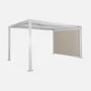 Pergola bioclimatica 3x4m in alluminio e acciaio  + tenda Anteprima dell’immagine prodotto 1