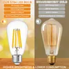 4pcs LED Glühbirne 4W E27 Filament Leuchtmittel Warmweiß Produktbild-Vorschau 3
