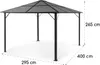 Blumfeldt Pergola Aluminium Polycarbonate 3x4m, Pergola Voir les images du produit 9