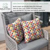 Selfitex 2er Set Bunte Couchkissen 50x50 cm, Sofakissen mit Produktbild-Vorschau 5