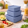 Set di 3 contenitori quadrati blu Anteprima dell’immagine prodotto 2
