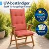 BURI 6x Auflagen Set Hochlehner für Gartenstühle 120x48x7cm Produktbild-Vorschau 5