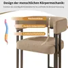 Flieks lot de 6 chaises de salle à manger, Chaise Chaise de Voir les images du produit 3