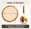 Holzscheiben 20 cm, 16 Stück Baumscheiben 20-23 cm aus Produktbild-Vorschau 2