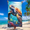 FEBE Strandtuch XXL 100x180 cm Sumpfschildkröte Badetuch Produktbild-Vorschau 6
