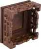Houten voetstuk, 8x8x3,7 cm, vintage decoratie, Productafbeelding-voorbeeld 3