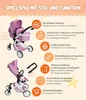 Bayer Chic 2000 Kombi-Puppenwagen Mika | 2in1 Buggy & Produktbild-Vorschau 13
