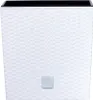 A white woven planter pot. Produktbild-Vorschau