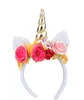 diadema Rosy unicorno donna bianco/oro Anteprima dell’immagine prodotto 1