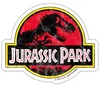 Spreadshirt Jurassic Park Klassisches Logo Sticker Produktbild-Vorschau 1