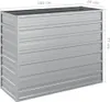 DELUKE® Hochbeet für Garten OSKAR Silber | 100x40x77cm | Produktbild-Vorschau 2