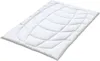 A white quilted comforter is shown lying flat on a white background. Produktbild-Vorschau