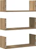 vidaXL Nástenné police 3 ks Dub remeselný 58x18x18 cm Náhľad obrázku produktu 1