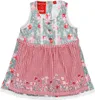 BONDI Baby Mädchen Dirndl "Blumenallover" 86846 | Grün Rot Produktbild-Vorschau 1