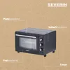 SEVERIN TO 2068, 20 l, Noir, Pose libre, Bouton rotatif, Voir les images du produit 11