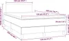 vidaXL Boxspringbett mit Matratze Dunkelblau 120x200 cm Produktbild-Vorschau 6