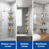PromoHome® Teleskop-Duschregal mit verstellbaren Ablagen – Produktbild-Vorschau 1