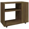 Beistelltisch Braun Eiche 70x35x55 cm Holzwerkstoff Produktbild-Vorschau 1