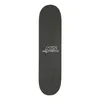 A top-down view of a skateboard deck with grip tape. Voir les images du produit