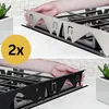 set di 2 coperture laterali per piani di cottura in acciaio Anteprima dell’immagine prodotto 5