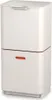 A white two-tiered trash can with an orange accent. Podgląd zdjęcia produktu