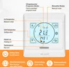 A digital thermostat with labels and icons explaining its functions. Náhled obrázku produktu