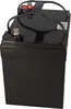 A black battery with a black carrying handle on top, showing two terminals. Náhľad obrázku produktu