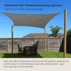 Sonnensegel 3 m x 2 m Dunkelgrau rechteckig Capri Produktbild-Vorschau 7