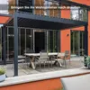 E Bioclimatic Lamellen Pergola elektrisch Lamellendach 4x3m Produktbild-Vorschau 2