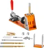 A woodworking jig and its accessories are displayed against a white background. Náhled obrázku produktu