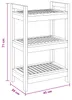 vidaXL Scaffale da bagno in teak massiccio, finitura Anteprima dell’immagine prodotto 7