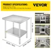 VEVOR Table de travail en acier inoxydable 760 x 600 x 70 Voir les images du produit 7