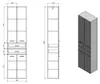 Aqualine ZOJA/KERAMIA FRESH Hochschrank 50x184x29cm, weiß, Produktbild-Vorschau 7