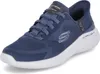 A blue Skechers Bounder 2.0 Emerged sneaker with a white sole, shown from a side angle against a white background. Náhľad obrázku produktu