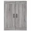 Buffet haut Sonoma gris 69,5x34x180 cm Bois d'ingénierie Voir les images du produit 6