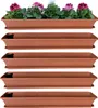 4er Blumenkasten Set Balkonkasten Pflanzkasten Terracotta Produktbild-Vorschau 5