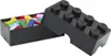 A black LEGO brick-shaped storage box with colorful LEGO bricks inside. Anteprima dell’immagine prodotto