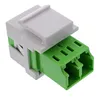 InLine LWL Keystone Snap-in Kupplung weiß, Duplex LC/LC, Produktbild-Vorschau 2