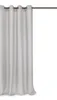 A white curtain hanging from a rod. Produktbild-Vorschau