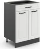 Mobiletto base per cucina Vicco R-Line Bianco rustico 60 cm Anteprima dell’immagine prodotto 1