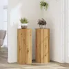 vidaXL Supporto per piante 2 pz. Rovere artigianale Anteprima dell’immagine prodotto 2