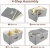 A four-step assembly guide for storage boxes. Podgląd zdjęcia produktu